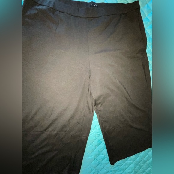 Eileen Fisher Washable Flex Ponte Wide-Leg Pants in woodland 3x NWOT lagenlook - Picture 5 of 11